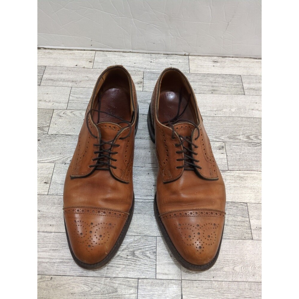 Allen Edmonds Sanford Dress Shoes Men Walnut Cap Toe Oxford 10 D